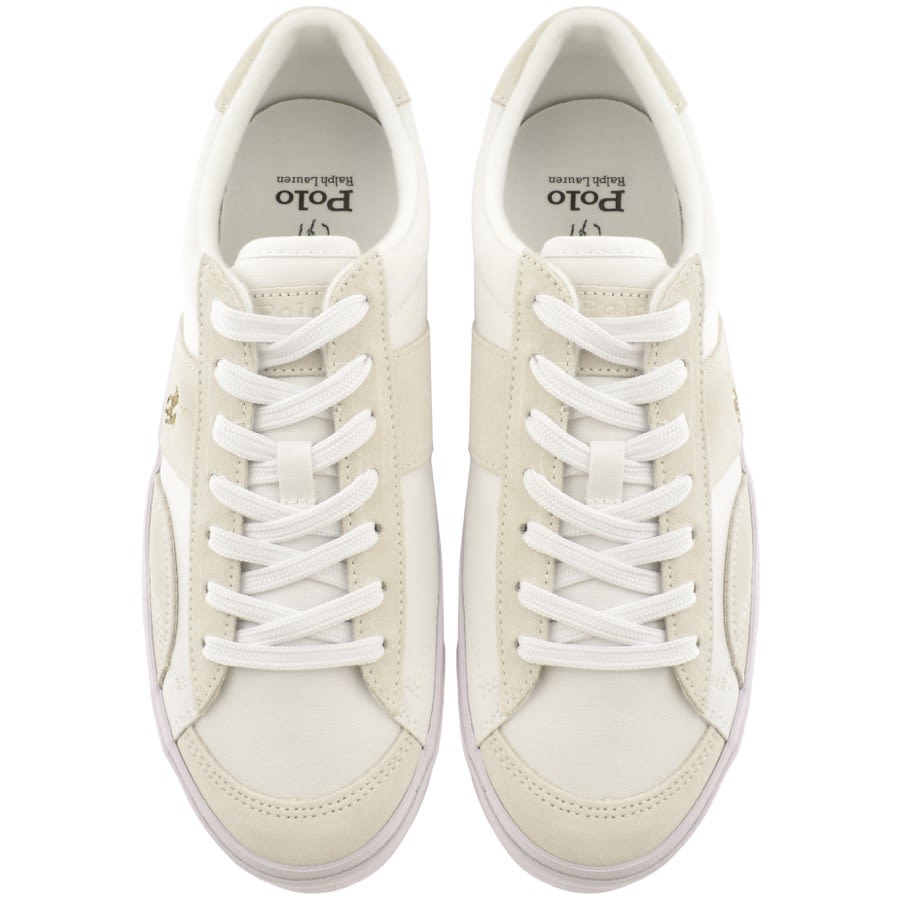 Ralph Lauren Sayer Canvas Trainers White Mainline Menswear
